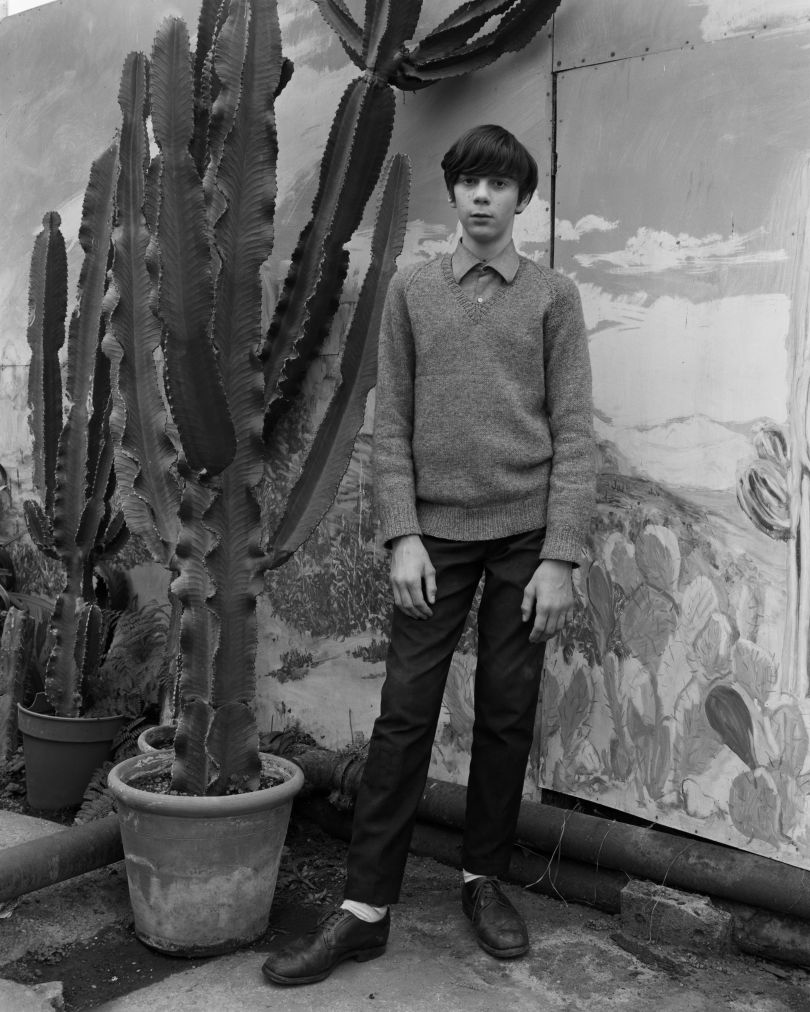 Boy with cactus, 1972 © John Myers courtesy RRB PhotoBooks