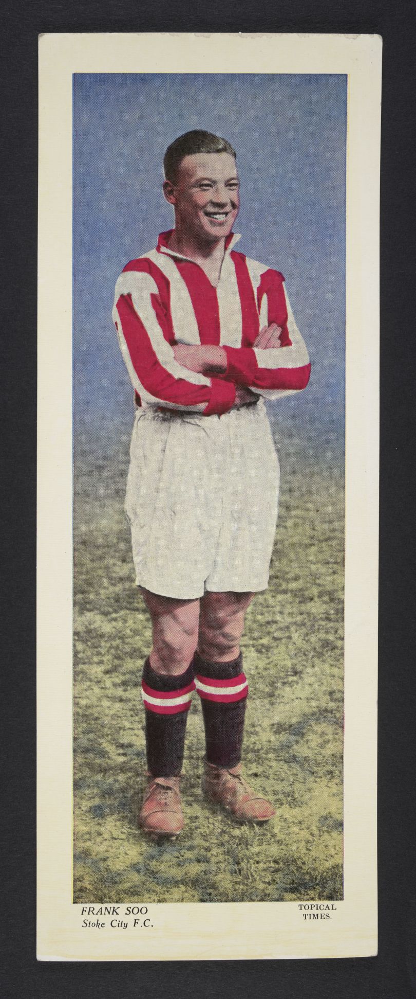Frank Soo, first Sino-British soccer player.  Image: British Library