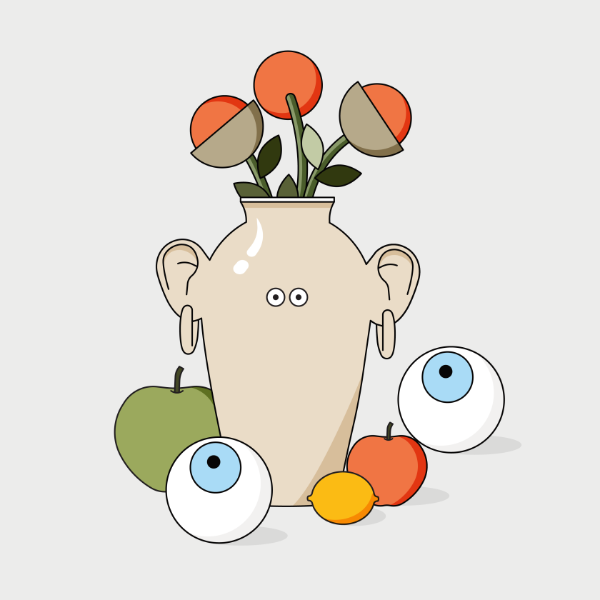Yoyo captures life's big and small moments in her quirky eyeball illustrations