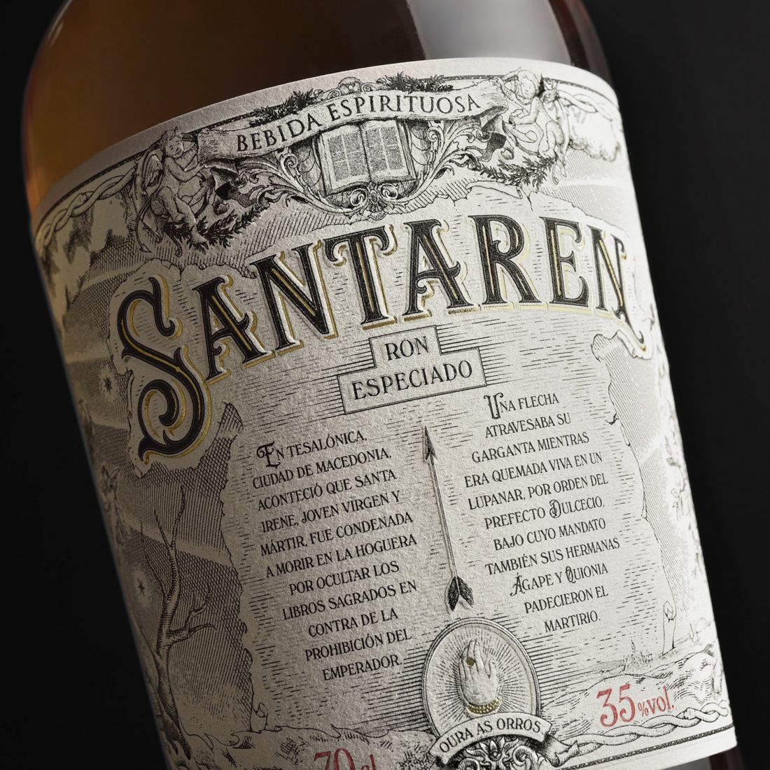 Santaren Rum packaging by Estudio Maba