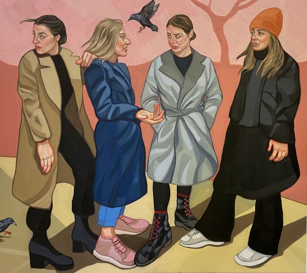 The Meet Up, 160 x 180cm, oil on canvas © Ania Hobson