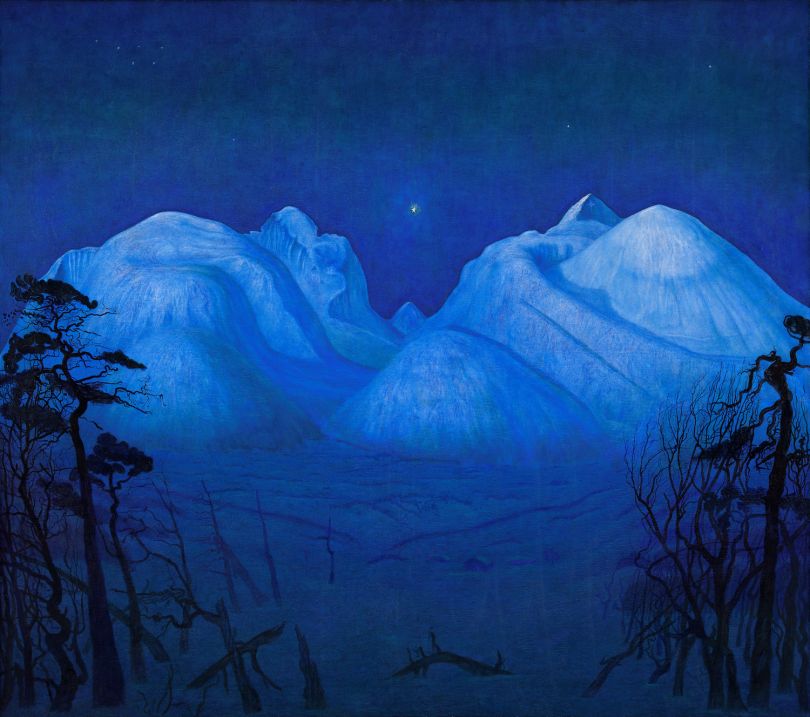 Harald Sohlberg, Winter Night in the Mountains, 1914, The National Museum of Art, Architecture and Design, Norway
