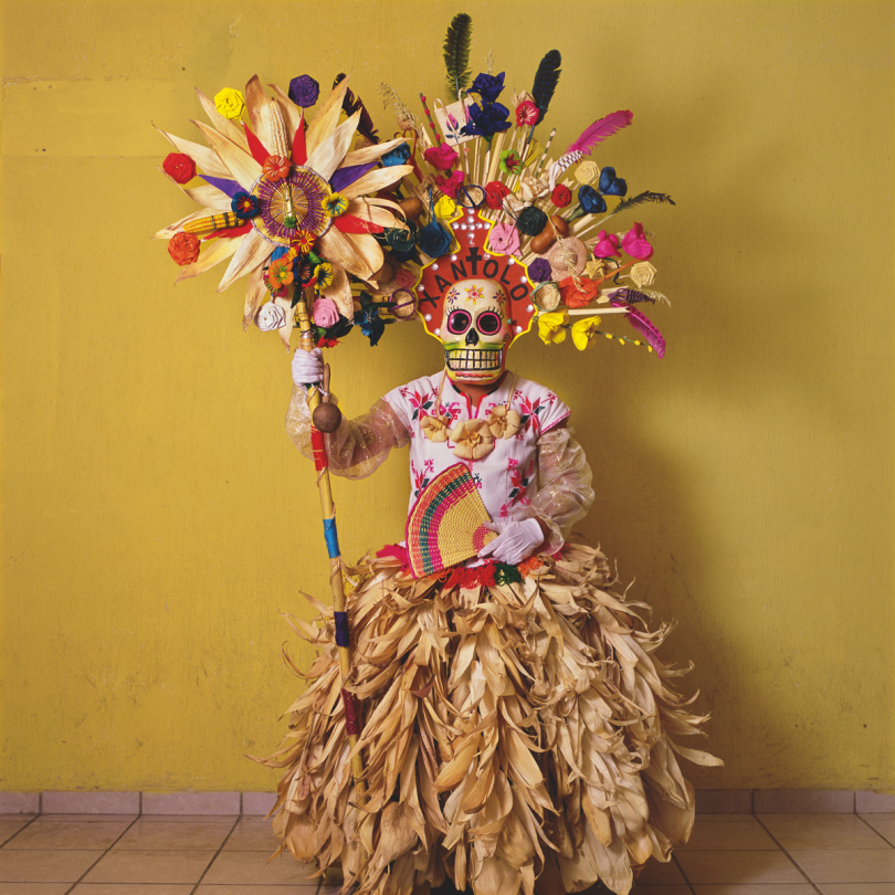 Catrina, Axtla Jacaraondosos Group, All Saints’ Day, 2016 © Phyllis Galembo: Mexico Masks & Rituals