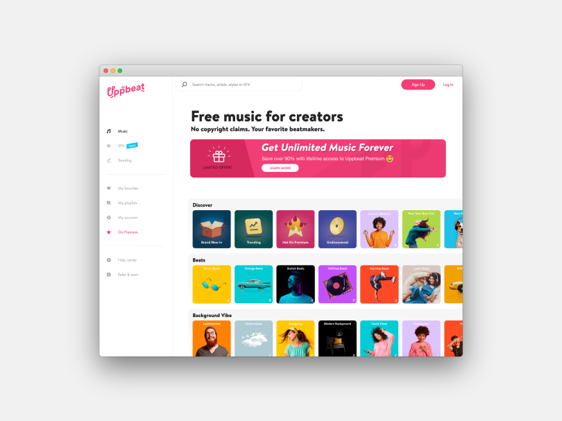 Uppbeat, free stock music and audio