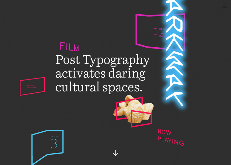 Post Typography homepage