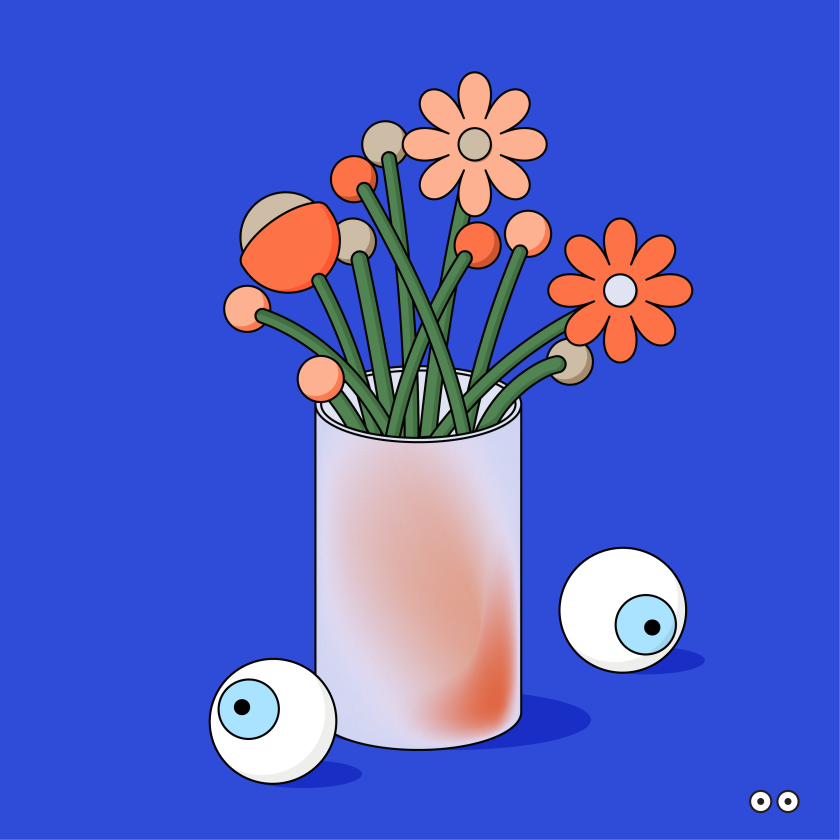 Yoyo captures life's big and small moments in her quirky eyeball illustrations