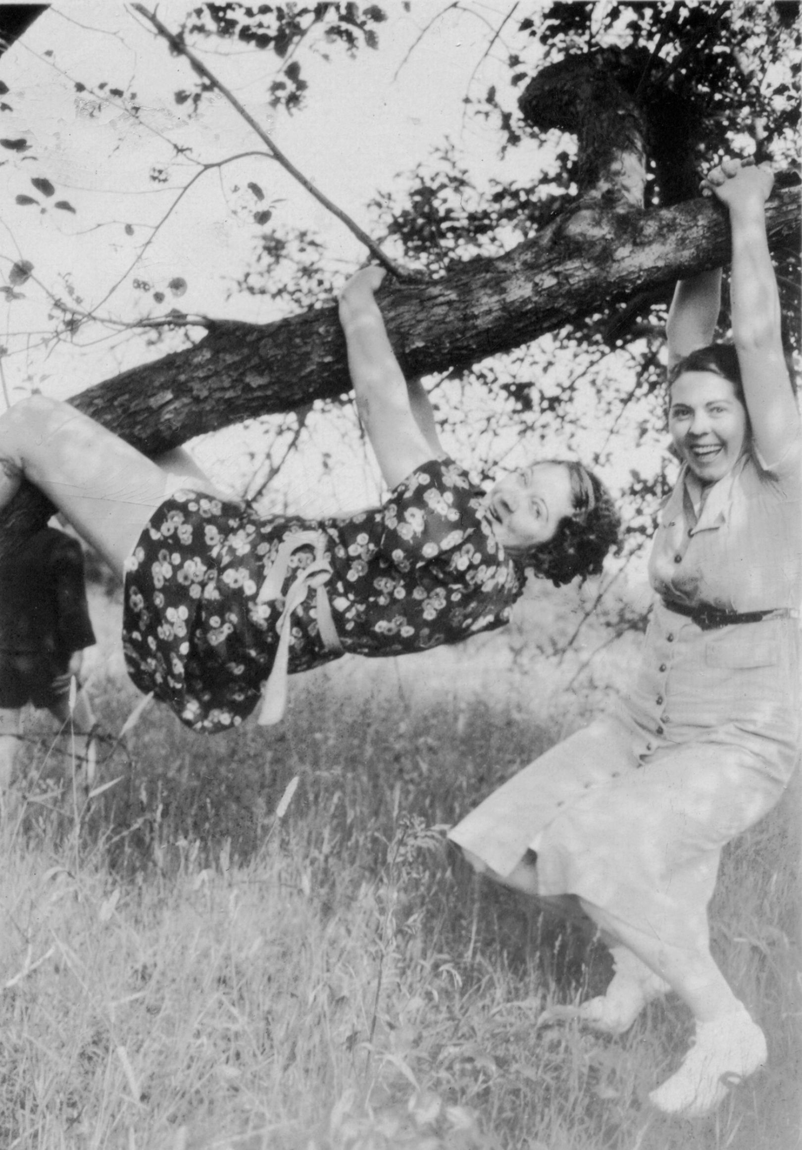 More Women in Trees Vintage photographs of happy young women