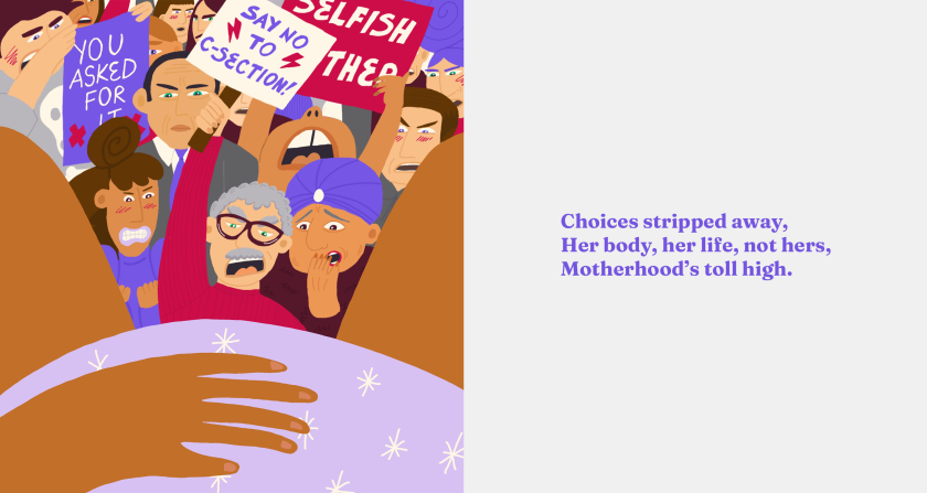 Illustrator Justyna Green confronts the issues facing women in a series of ChatGPT-generated haikus