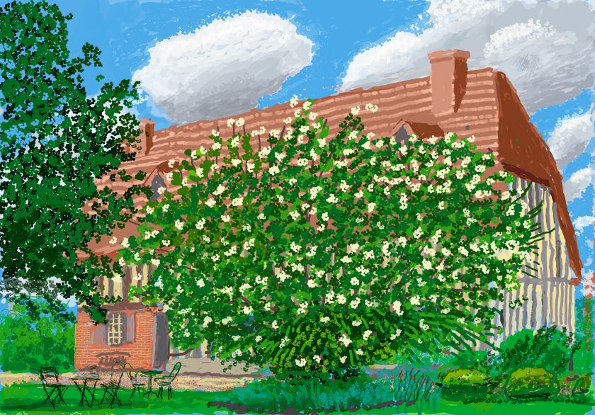 David Hockney, 30th April 2020, iPad painting. © David Hockney 2021