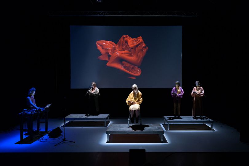 “Honey, I’m Data!” at IMPAKT Festival 2018, Utrecht Keiken in collaboration with Suzannah Pettigrew, AGF HYDRA, George Jasper Stone and Nati Cerutti. Photo by Pieter Kers.