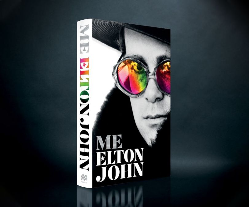 The cover of Me: Elton John, the official biography published today. Courtesy of Pan Macmillan.