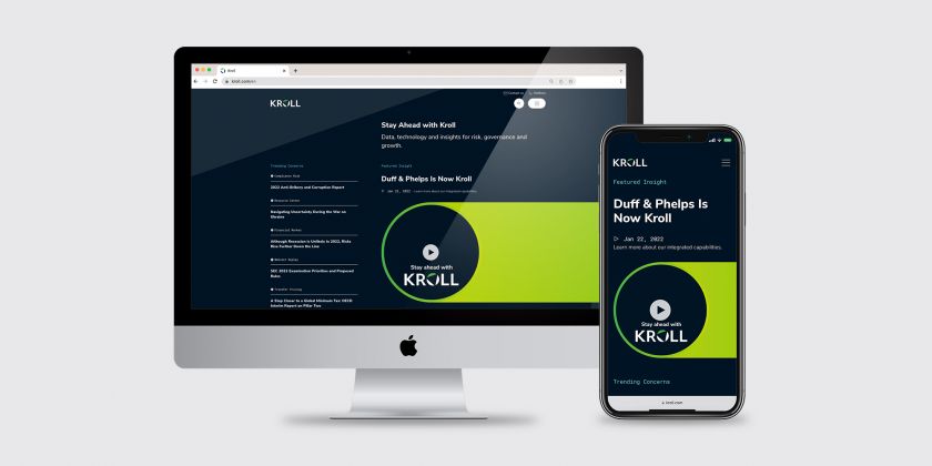 Work for Kroll by Code3