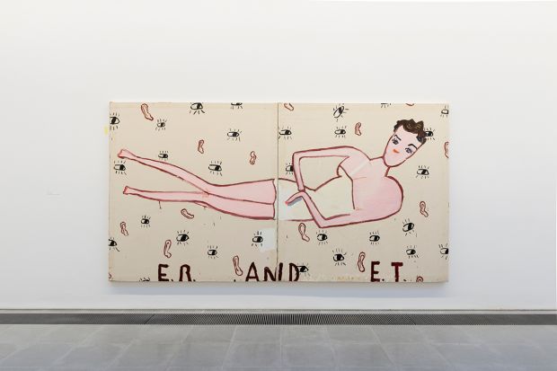 Rose Wylie, Installation view, 'Quack Quack' Serpentine Sackler Gallery, London (30 November 2017 – 11 February 2018) © 2017 Mike Din