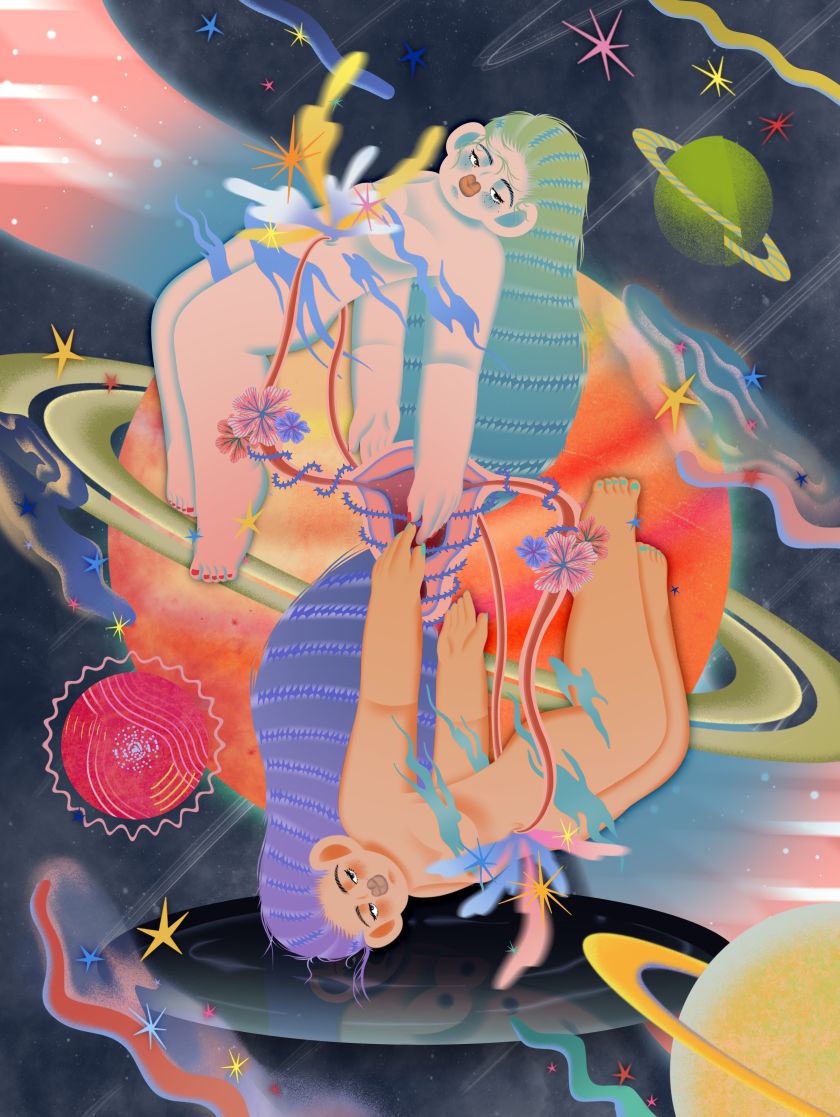 Chinese legends and feminism collide in Wei Wu's dreamy illustrations