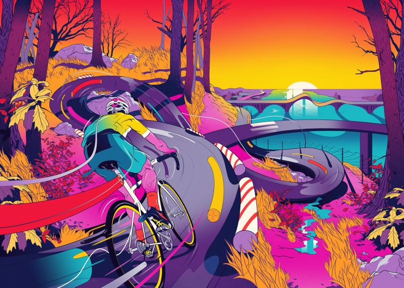 Colourful illustrations by Andrew Archer depict psychedelic dreamscapes and  kooky characters | Creative Boom