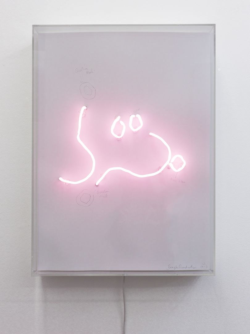 Fiona Banner, Beagle Punctuation, 2011, Courtesy of the artist