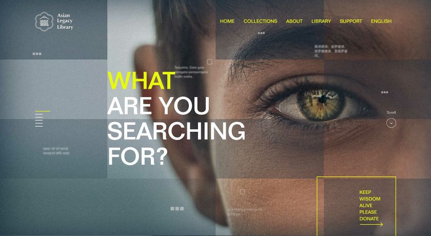 Preserving Timeless Wisdom by noformat, inc: Digital Design of the Year 2022 - Gold in Website Design 2022 and Gold in NGO & Non-Profit 2022