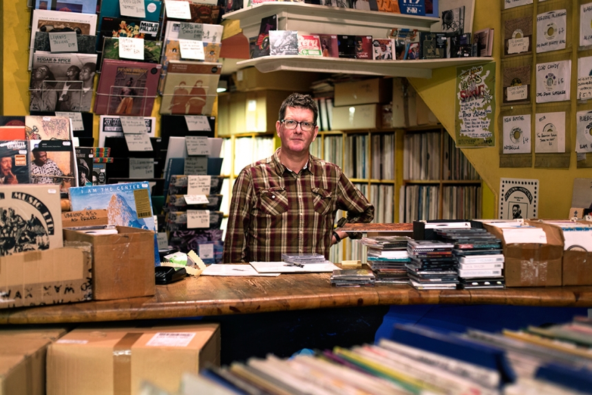 Alan Scholefield – Honest Jon's record shop in London