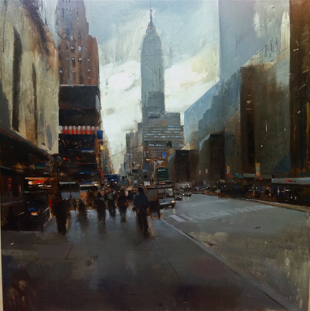 Artist the pedestrian to paint incredible scenes of New York