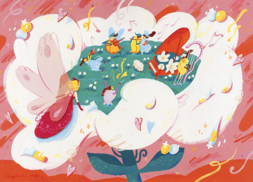 Stephish Liu's floral illustrations are on a mission to drive away your stresses and anxieties