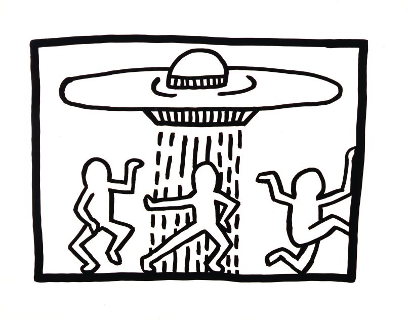 Keith Haring, 1958-1990 Untitled 1980 Ink on Bristol board 510 x 660 mm Collection of the Keith Haring Foundation