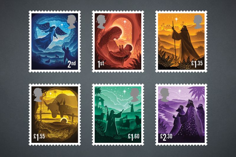Royal Mail unveils its Christmas stamps for 2019, designed by Charlie Smith  Design | Creative Boom
