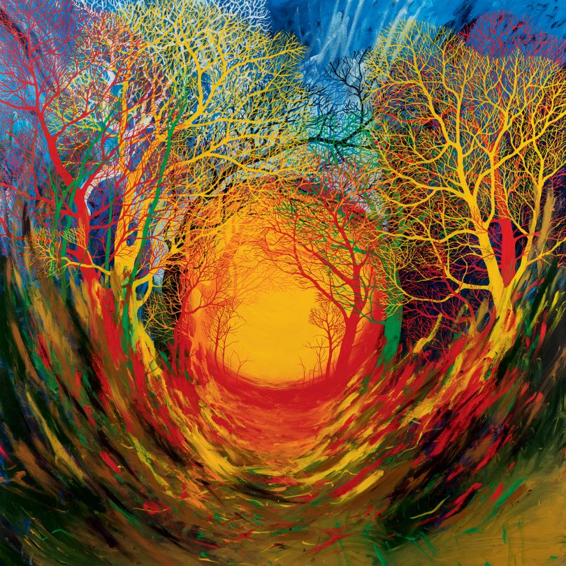 Nether, 150 x 150 cm (591⁄8 x 591⁄8 in.), acrylic on canvas, 2013 © Stanley Donwood