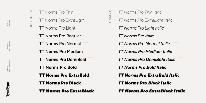 TT Norms Pro by TypeType