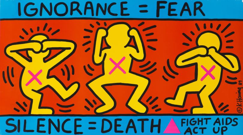 Keith Haring, 1958–1990 Ignorance = Fear 1989 Poster 660 x 1141 mm Collection Noirmontartproduction, Paris