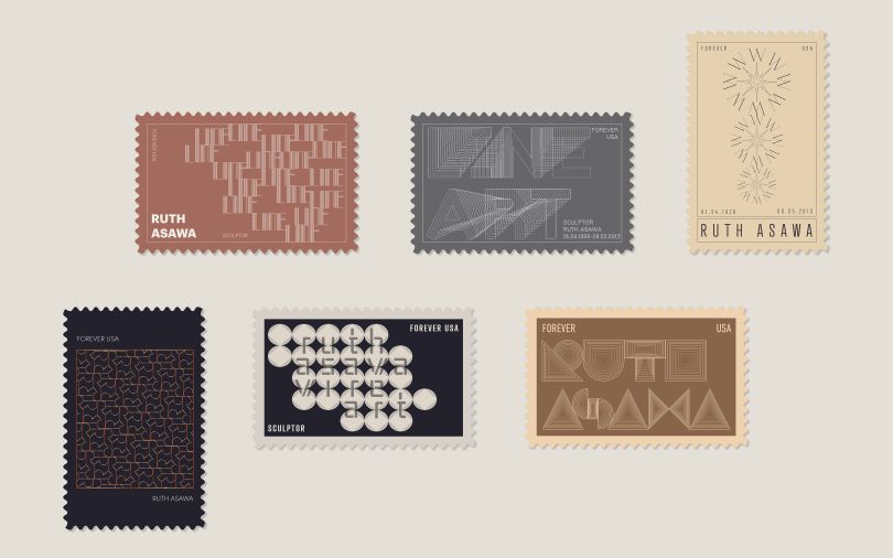 Stamps for Ruth Asawa © Sumangla Bishnoi