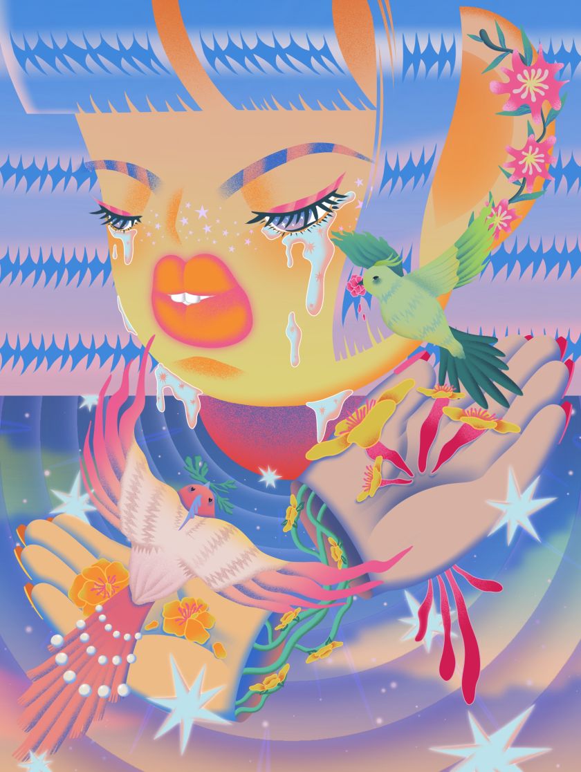 Chinese legends and feminism collide in Wei Wu's dreamy illustrations