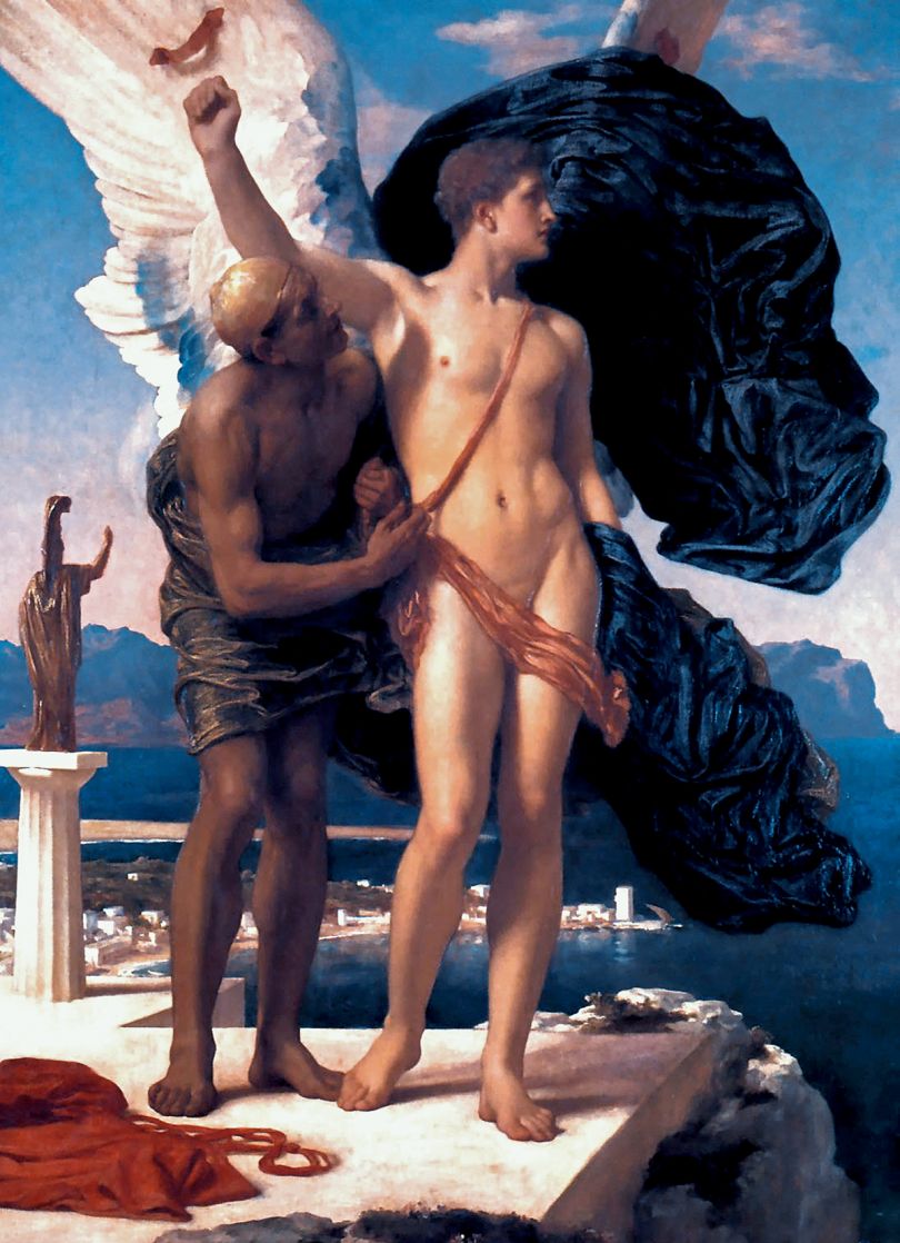 Frederic Leighton, Daedalus and Icarus, c.1869, oil on canvas, 138.2 x 106.5 cm (541⁄2 x 42 in), Faringdon Collection, Buscot Park, Oxfordshire, UK. Picture credit: Universal Images Group/REX/Shutterstock