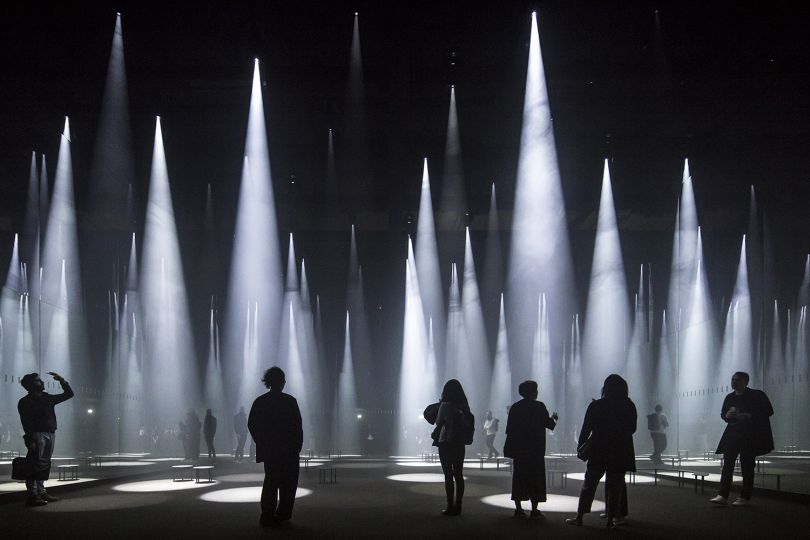 Photographer: Laurian Ghinitoiu ‘Forest of Light’ for COS, Salone del Mobile, Milan, Italy  Architect: Sou Fujimoto Architects