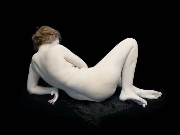 Copyright: © Nadav Kander, Audrey with toes and wrist bent, 2011. Courtesy of Flowers Gallery