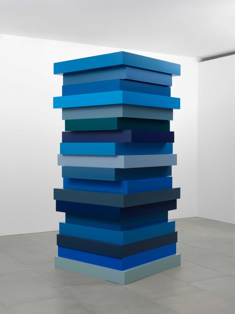 Sean Scully, Stack Blues, 2017. Courtesy of the artist and Blain | Southern; Photo © Peter Mallet