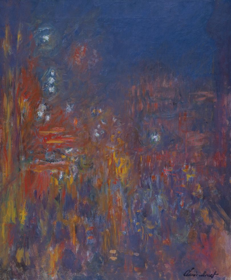Claude Monet (1840 – 1926) Leicester Square  1901 Oil paint on canvas 805 x 648 mm Coll. Fondation Jean et Suzanne Planque (in deposit at Musée Granet, Aix-en-Provence) Photo: © Luc Chessex