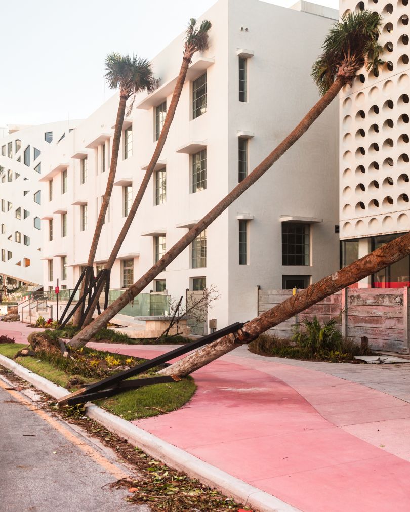 Pink Sidewalk, Florida, 2017. From the series Floodzone. Anastasia Samoylova