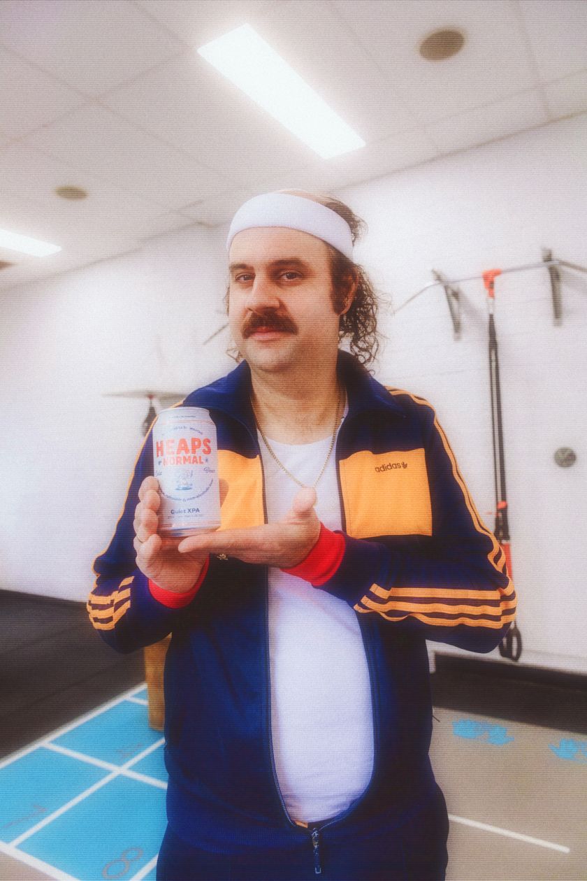 Non-alcoholic beer Heaps Normal pokes fun at 1980s ads for Dry July