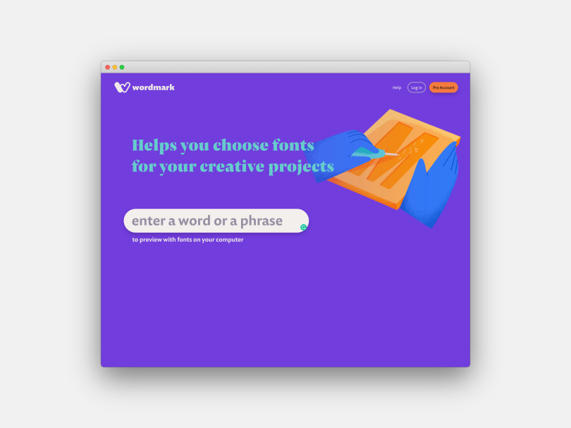 Wordmark helps you choose the right fonts for your designs