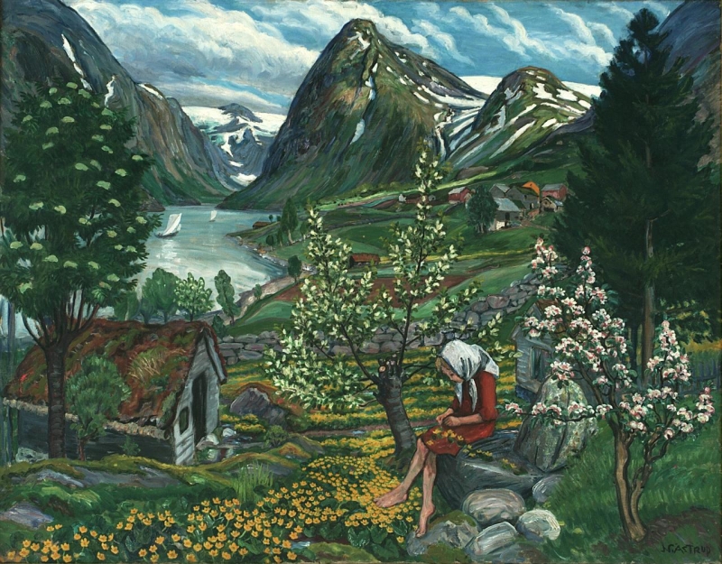 Painting Norway Beloved artworks of Norway by Nikolai Astrup