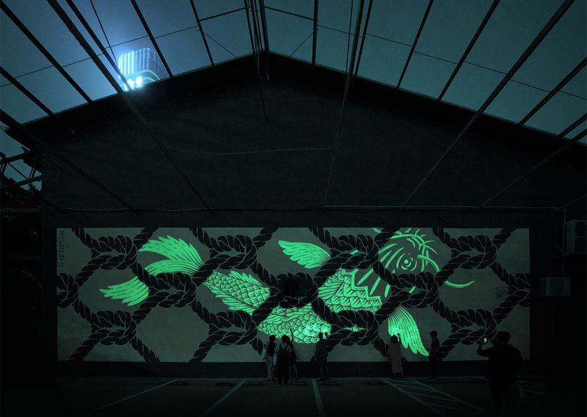 Reskate studio lights up dark corners of cities with incredible photo-luminescent murals