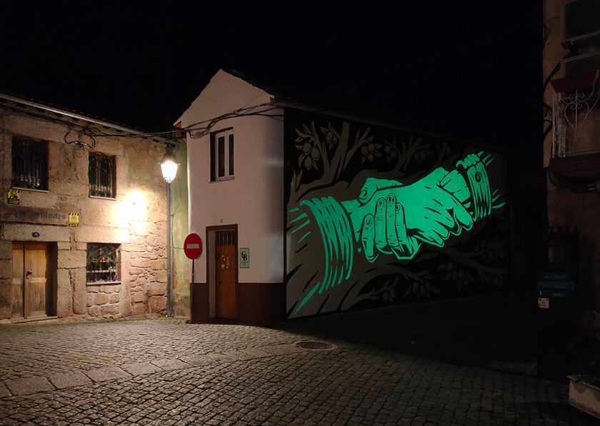 Reskate studio lights up dark corners of cities with incredible photo-luminescent murals