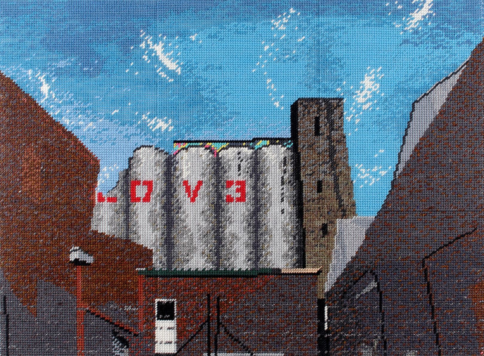 Hand-stitched pixel art of urban landscapes | Creative Boom