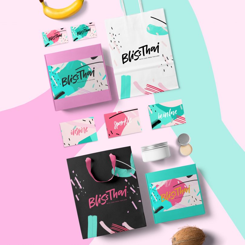Bliss Thai Brand Identity by Daria Kwon is Winner in Graphics and Visual Communication Design Category, 2018 - 2019
