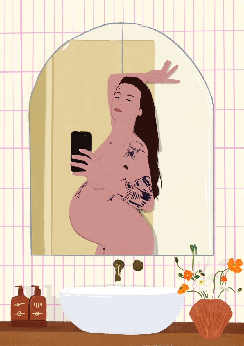 Cookie Moon's paintings of nude selfies are an empowering celebration of beauty