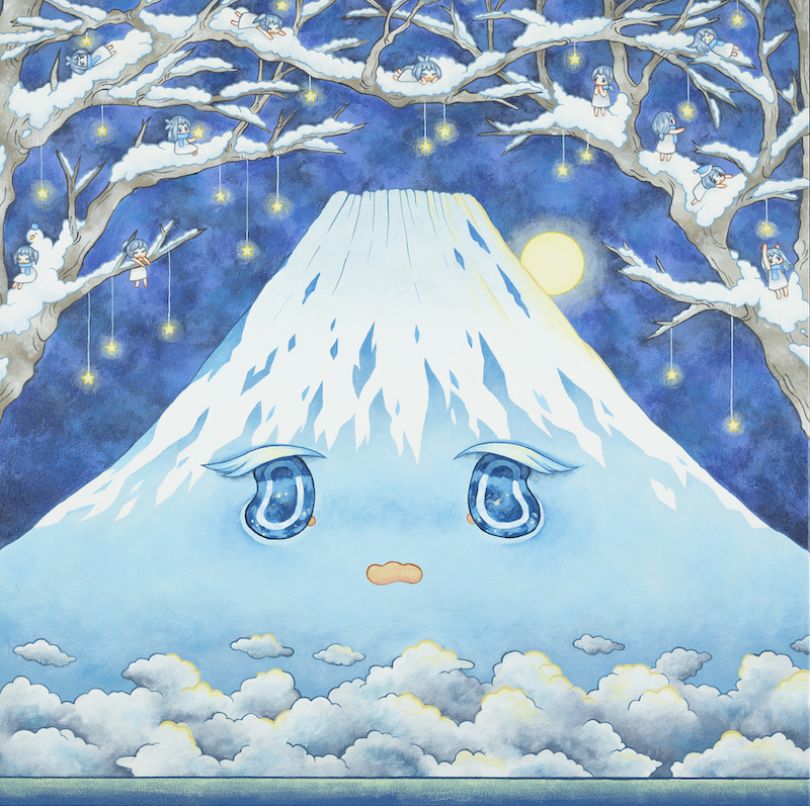 Mt Fuji Winter Night, 2023 © Ryoko Kaneta. Courtesy of DCG and the artist