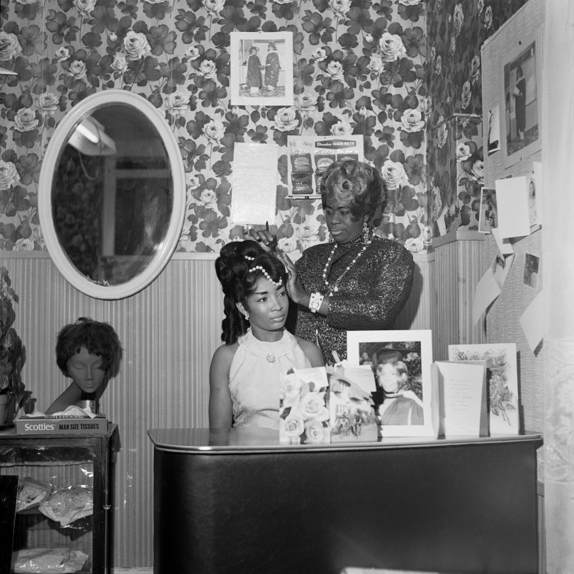 Beauty Salon, Hammersmith, London, c.1960s/70s. From the portfolio 'Black Beauty Pageants'. © Raphael Albert, courtesy Autograph ABP