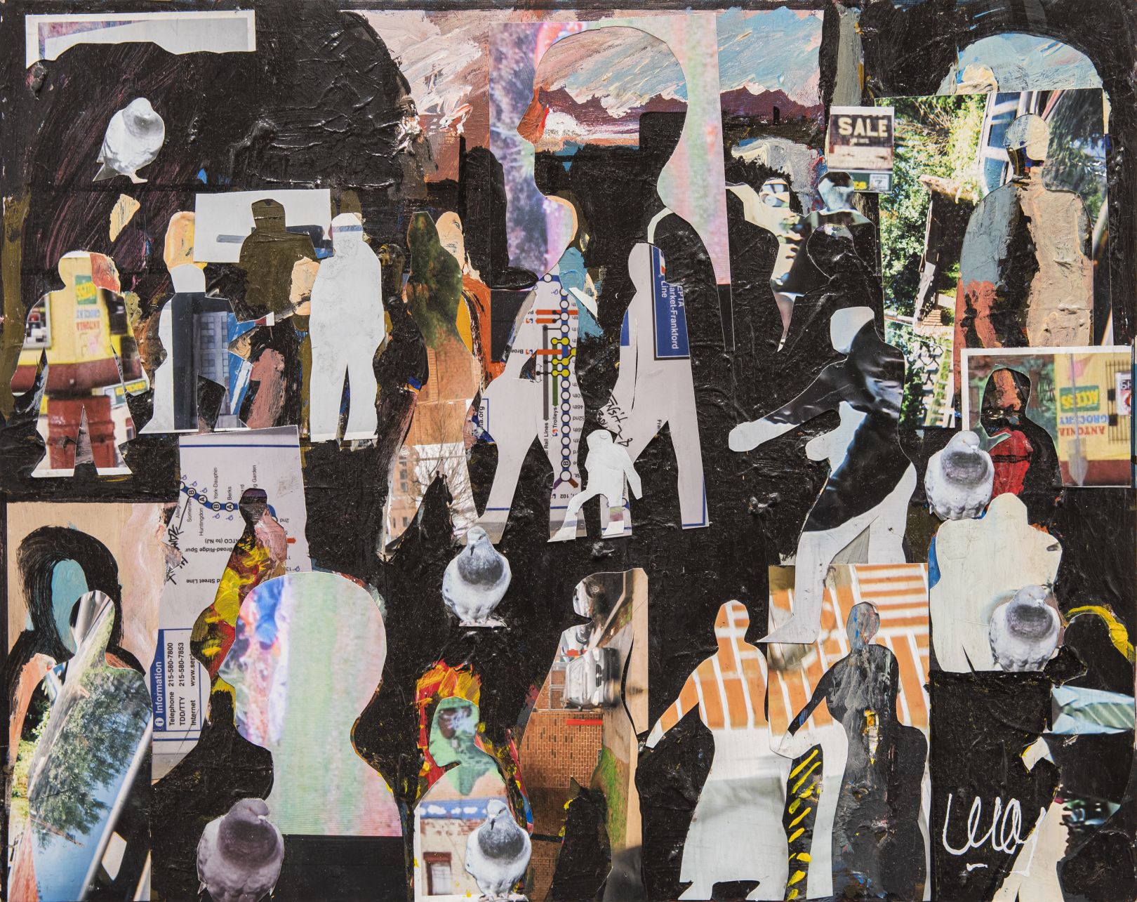 Leroy Johnson's vibrant mixed media artworks inspired by his love of