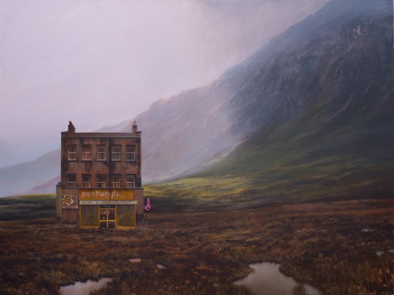 Andrew McIntosh menumbangkan Romantisisme dalam lukisan barunya tentang toko-toko bobrok