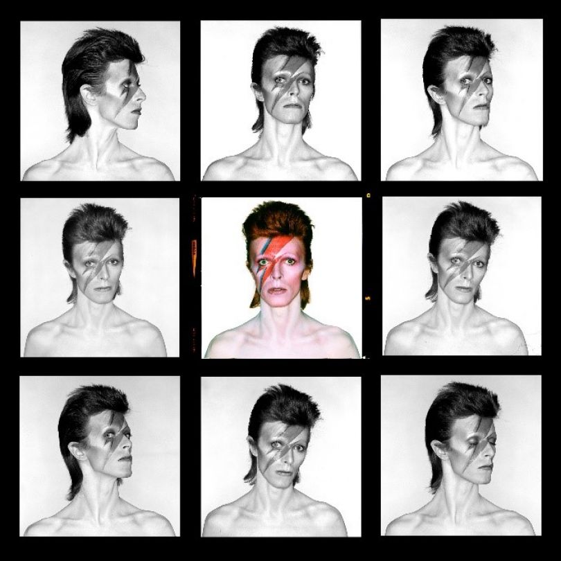Demi Contact Sheet by Brian Duffy courtesy of The Duffy Archive and The David Bowie Archive to exhibit at Art for Cure 2018 in aid of Breast Cancer Now. © Duffy courtesy of Duffy Archive & The David Bowie Archive